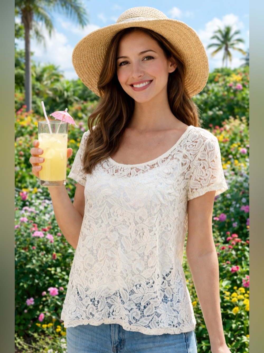 🔥 Eyeshadow M Lace Top Boho Romantic Sheer MUST HAVE Summer 🤍